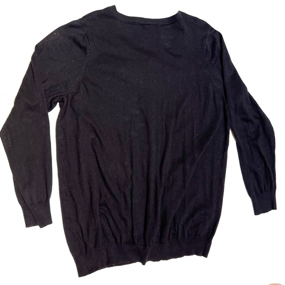 Betty Boop Women’s Cardigan Sweater Plus sz 1 Black knit. Embroidered Figures - Picture 2 of 8